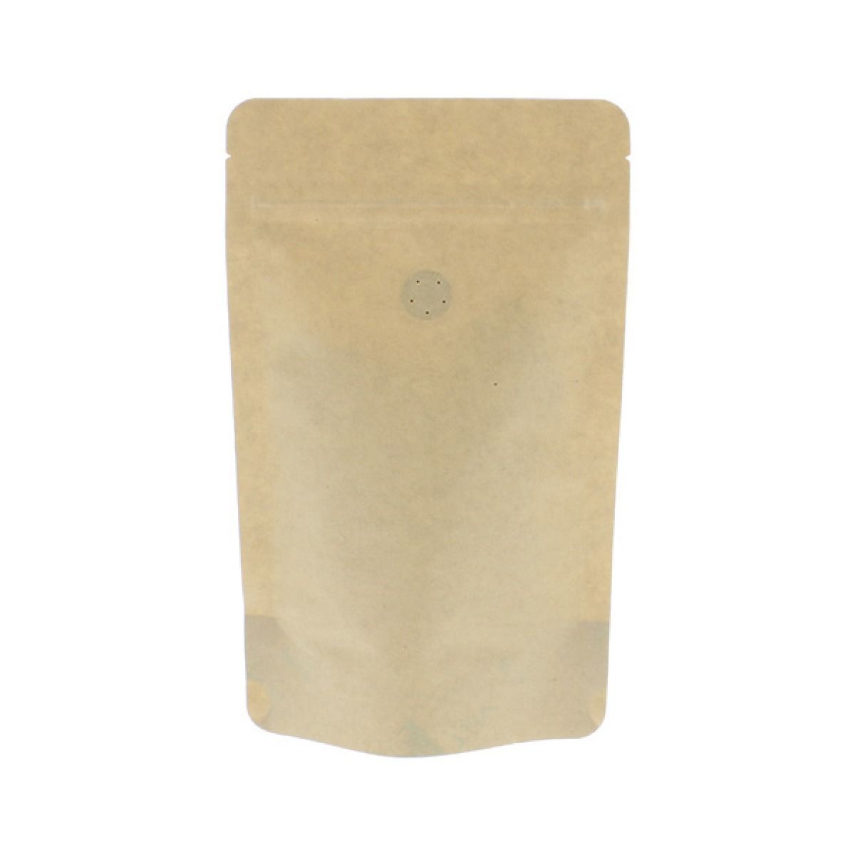 Bolsa de café papel kraft compostable - marrón