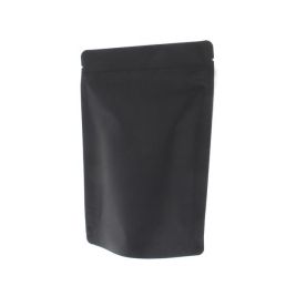 Bolsa de café papel kraft - negro - 250 gr (160x230+{45+45} mm)