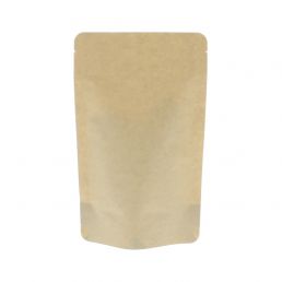 Bolsa stand-up papel kraft compostable - marrón