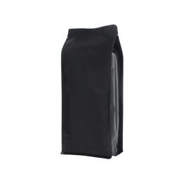 Bolsa de café de fondo plano - mate negro