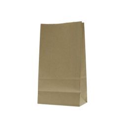 Bolsa de fondo cuadrado papel kraft 1 capas - marrón