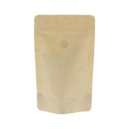 Bolsa de café papel kraft compostable  - marrón