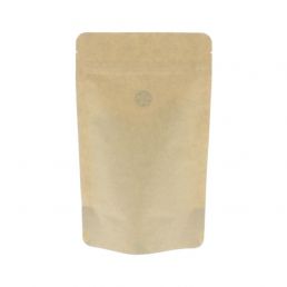 Bolsa de café papel kraft sin aluminio - marrón