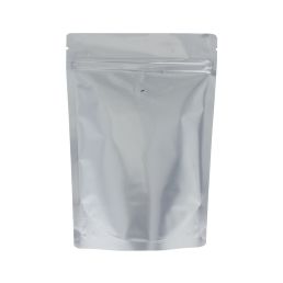 Bolsa de café - mate plata - 100 gr (120x200+{40+40} mm)