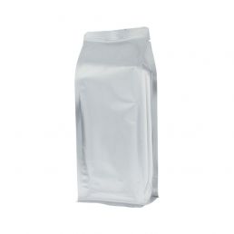 Bolsa de fondo plano - mate plata