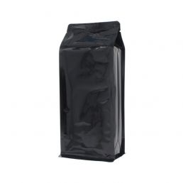 Bolsa de fondo plano - brillante negro