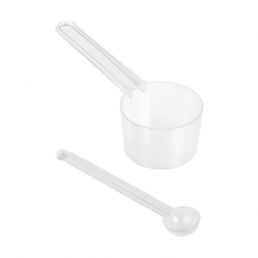Cucharas medidoras de mango largo - transparentes