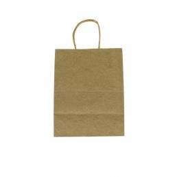 Bolsa de papel con twisted handle - marrón