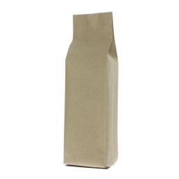 Bolsa de fuelle lateral papel kraft - marrón