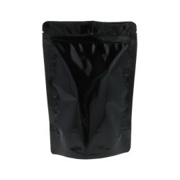 Bolsa stand-up - brillante negro - 235x345+{60+60} mm (2,8-3,3 lt)
