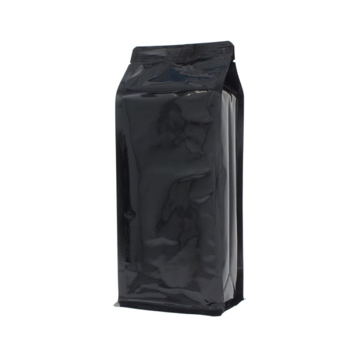 Bolsa de fondo plano - brillante negro