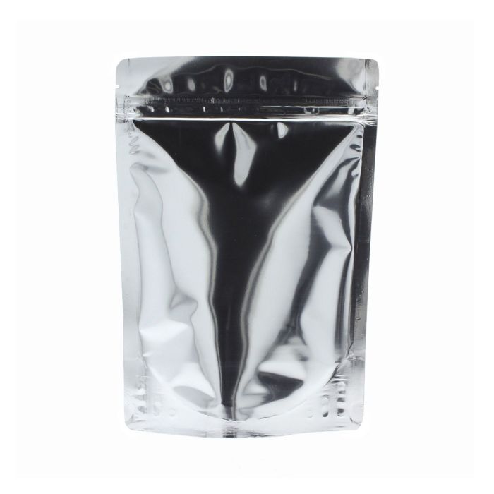 Bolsa stand-up - brillante plata
