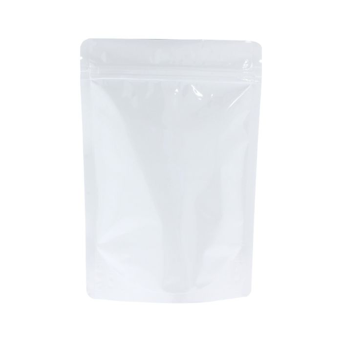 Bolsa stand-up - brillante blanco - 110x170+{35+35} mm (200-225ml)