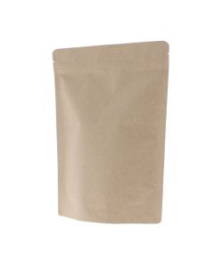Bolsa stand-up papel kraft - marr&oacute;n - 80x130+{25+25} mm (70ml)