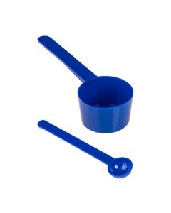 Cucharas medidoras de mango largo - azul