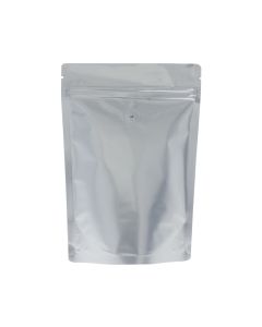 Bolsa de caf&eacute; - mate plata - 100 gr (120x200+{40+40} mm)
