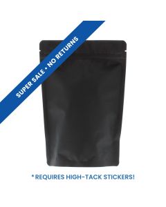 Bolsa stand-up con Paper Feel Varnish - negro