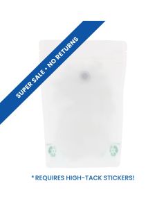Bolsa de café con Paper Feel Varnish - blanco