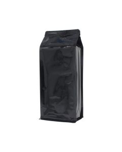 Bolsa de fondo plano - brillante negro