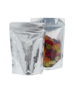 Standup Pouch Clear/Shiny Silver