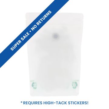 Bolsa de café con Paper Feel Varnish - blanco