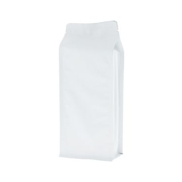 Bolsa de fondo plano - mate blanco