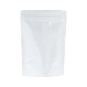 Bolsa stand-up - brillante blanco - 110x170+{35+35} mm (200-225ml)