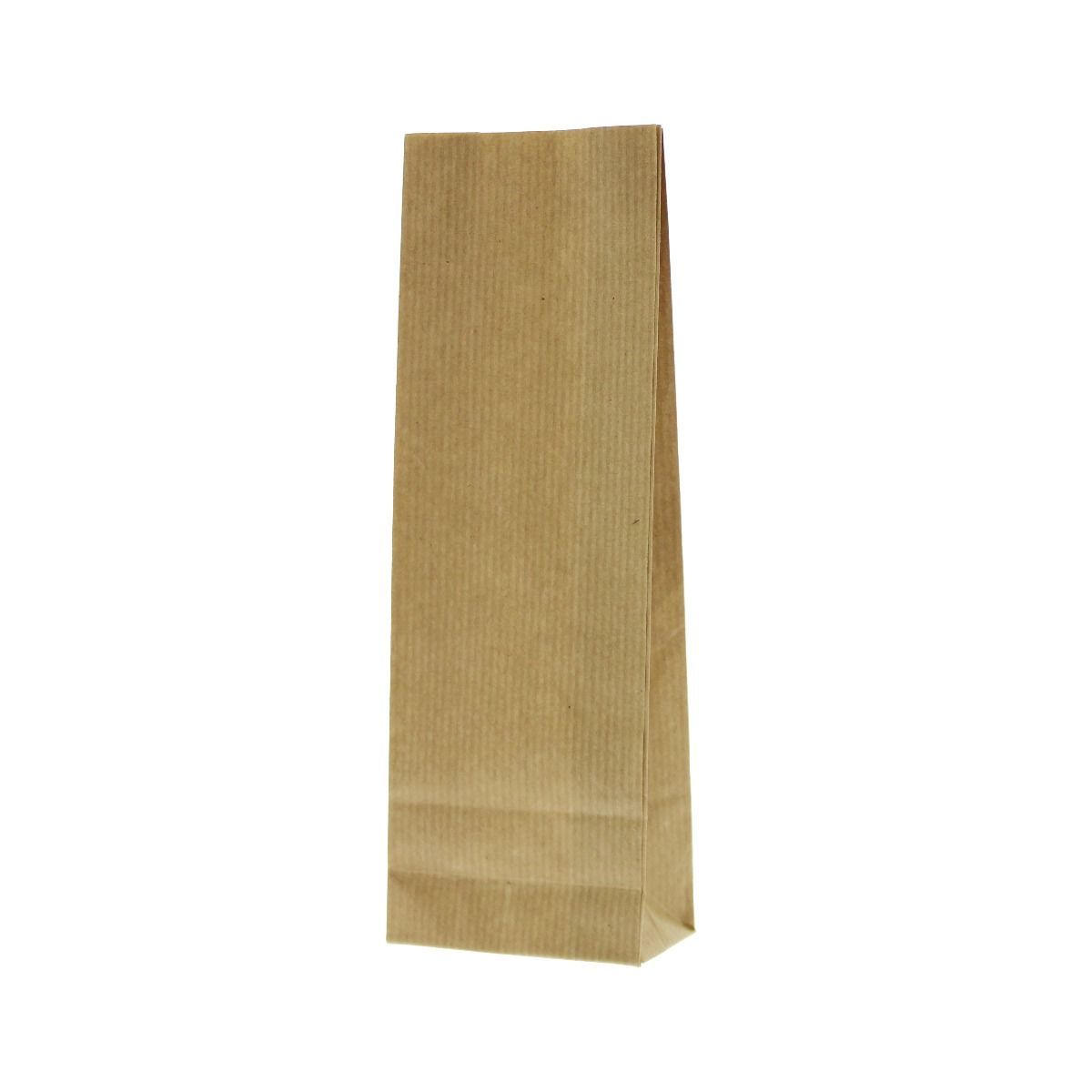 Bolsa fondo cuadrado papel kraft 2 capas (papel 100% reciclable) - marrón
