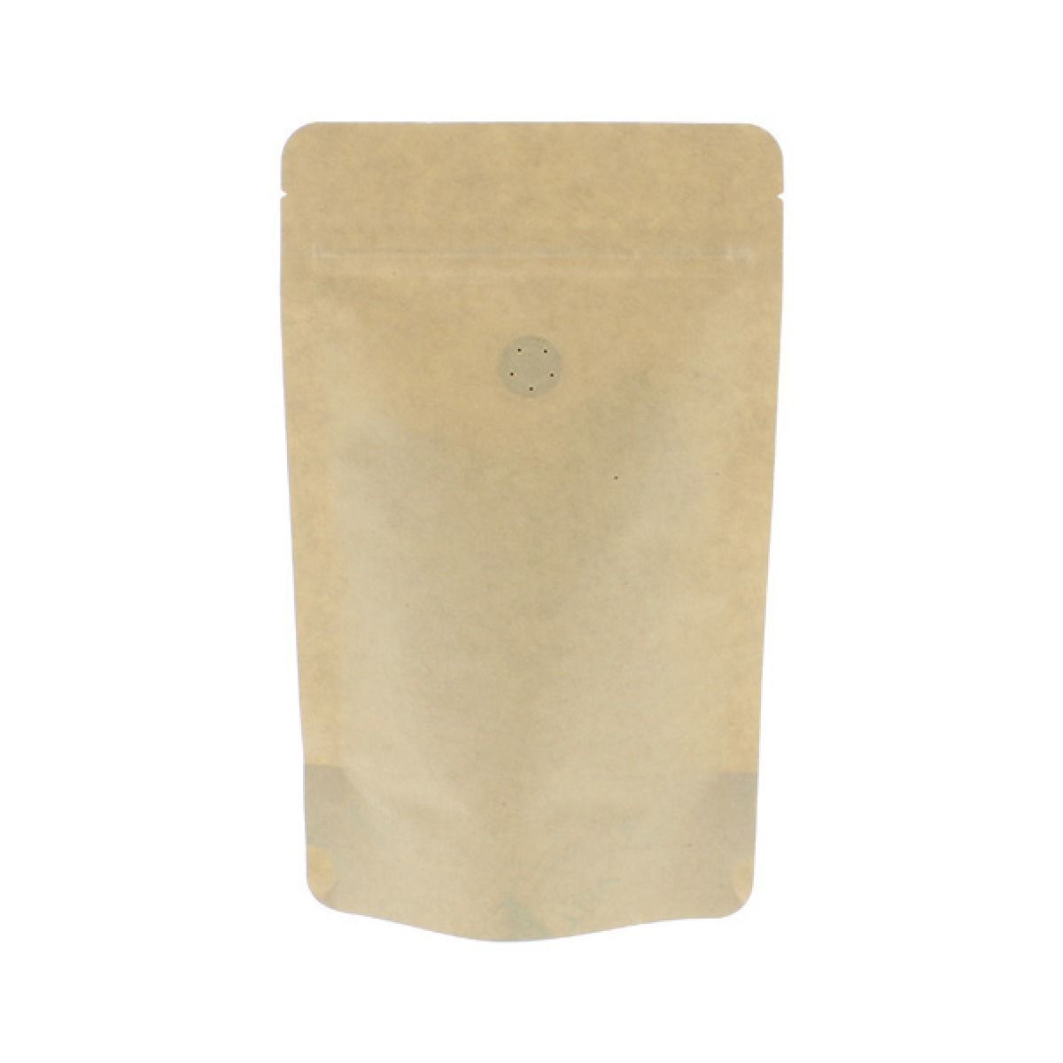 Bolsa de café papel kraft compostable - marrón