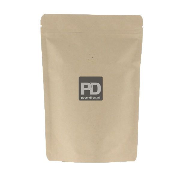 Bolsa de café papel kraft marrón - biodegradable