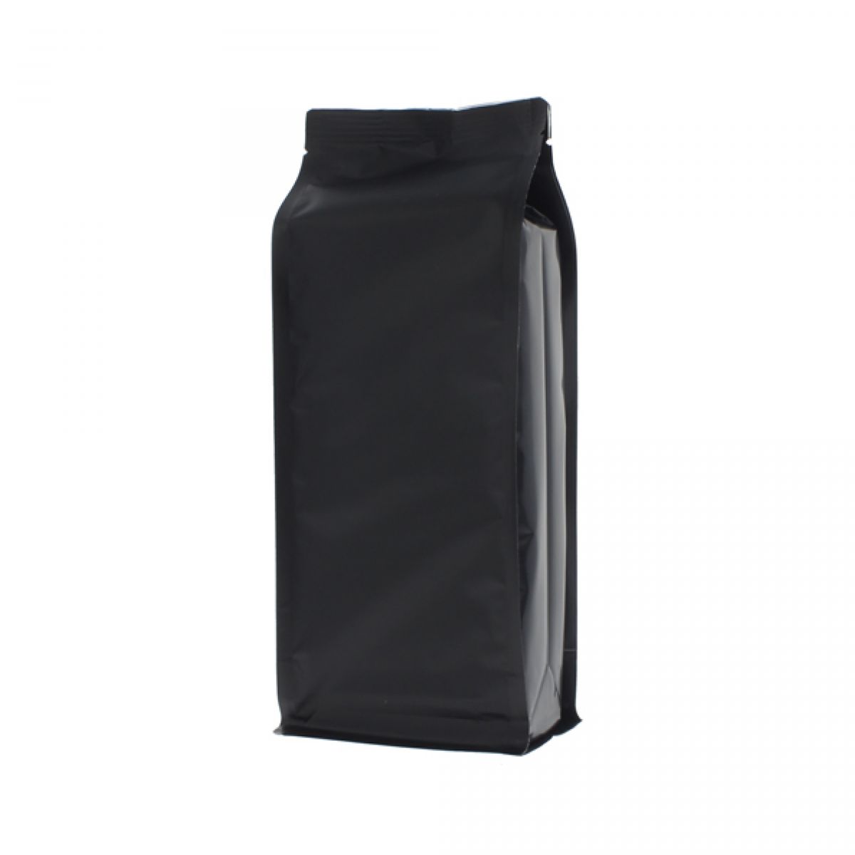 Bolsa de fondo plano - mate negro - 95x230+{35+35} mm (900ml)