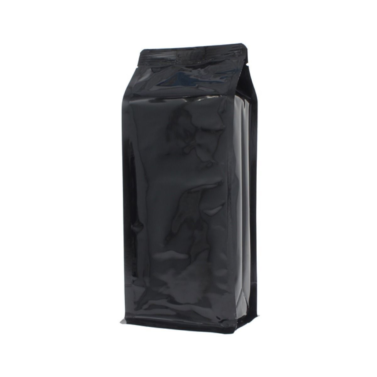 Bolsa de fondo plano - brillante negro