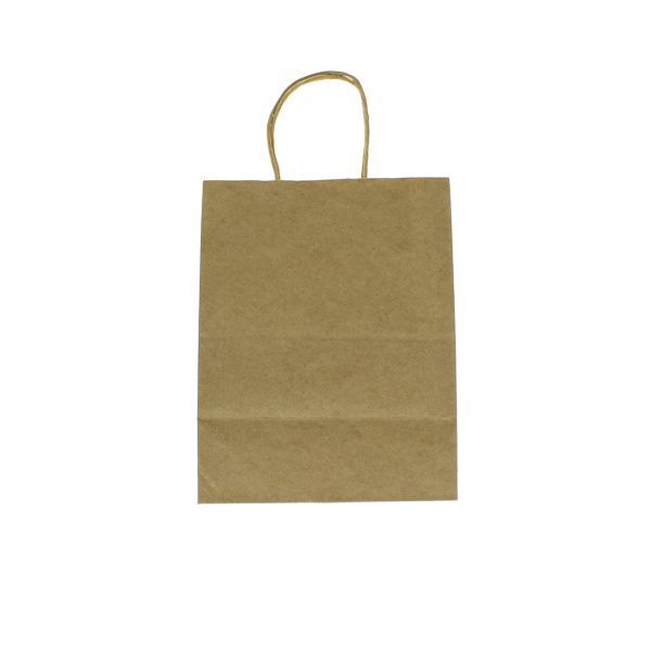 Bolsa de papel con twisted handle - marrón
