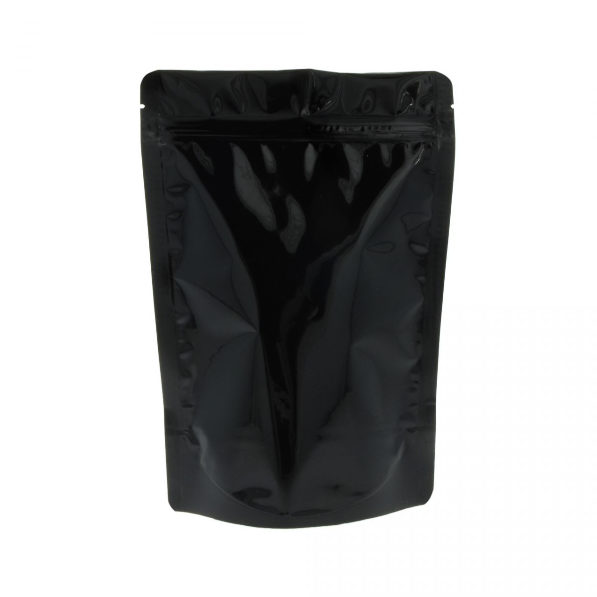Bolsa stand-up - brillante negro - 235x345+{60+60} mm (2,8-3,3 lt)