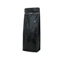 Bolsa de fondo plano con cierre de frente - brillante negro - 140x360+{47,5+47,5} mm (2,8-3,3 ltr)