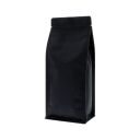 Bolsa de fondo plano - mate negro (100% recyclable)
