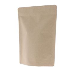 Bolsa stand-up papel kraft - marr&oacute;n - 80x130+{25+25} mm (70ml)