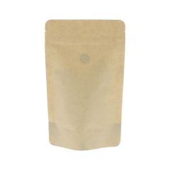 Bolsa de café papel kraft compostable - marrón
