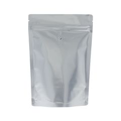 Bolsa de café - mate plata - 100 gr (120x200+{40+40} mm)