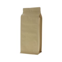 Bolsa de fondo plano papel kraft - marrón