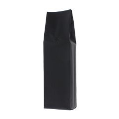 Bolsa de caf&eacute; con fuelle lateral - mate negro - 1 kg (135x390+{40+40} mm)