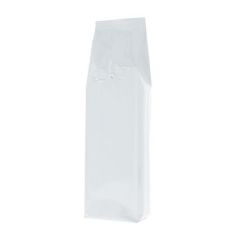 Bolsa de Café con Fuelle Lateral - Brillante Blanco