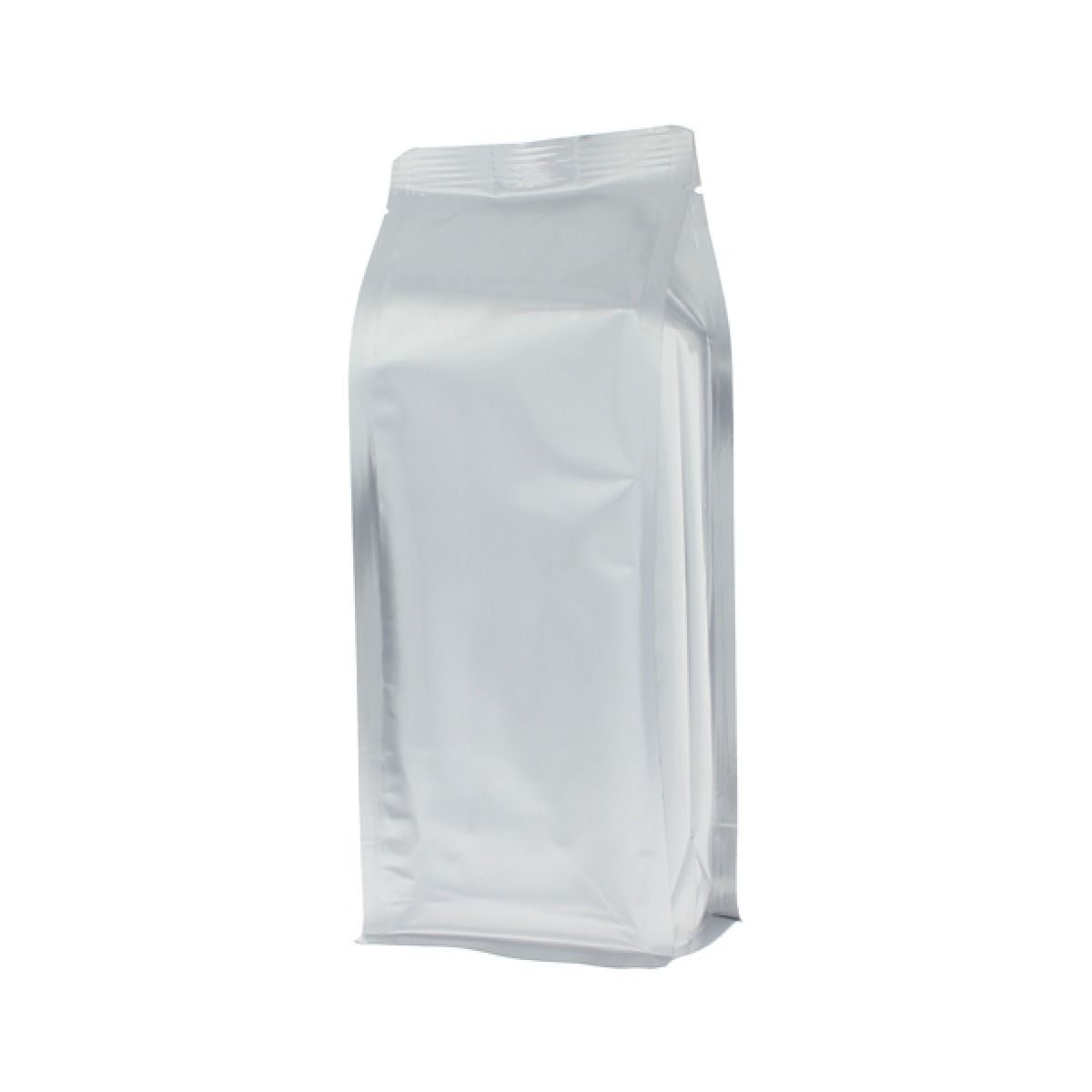 Bolsa de fondo plano - mate plata