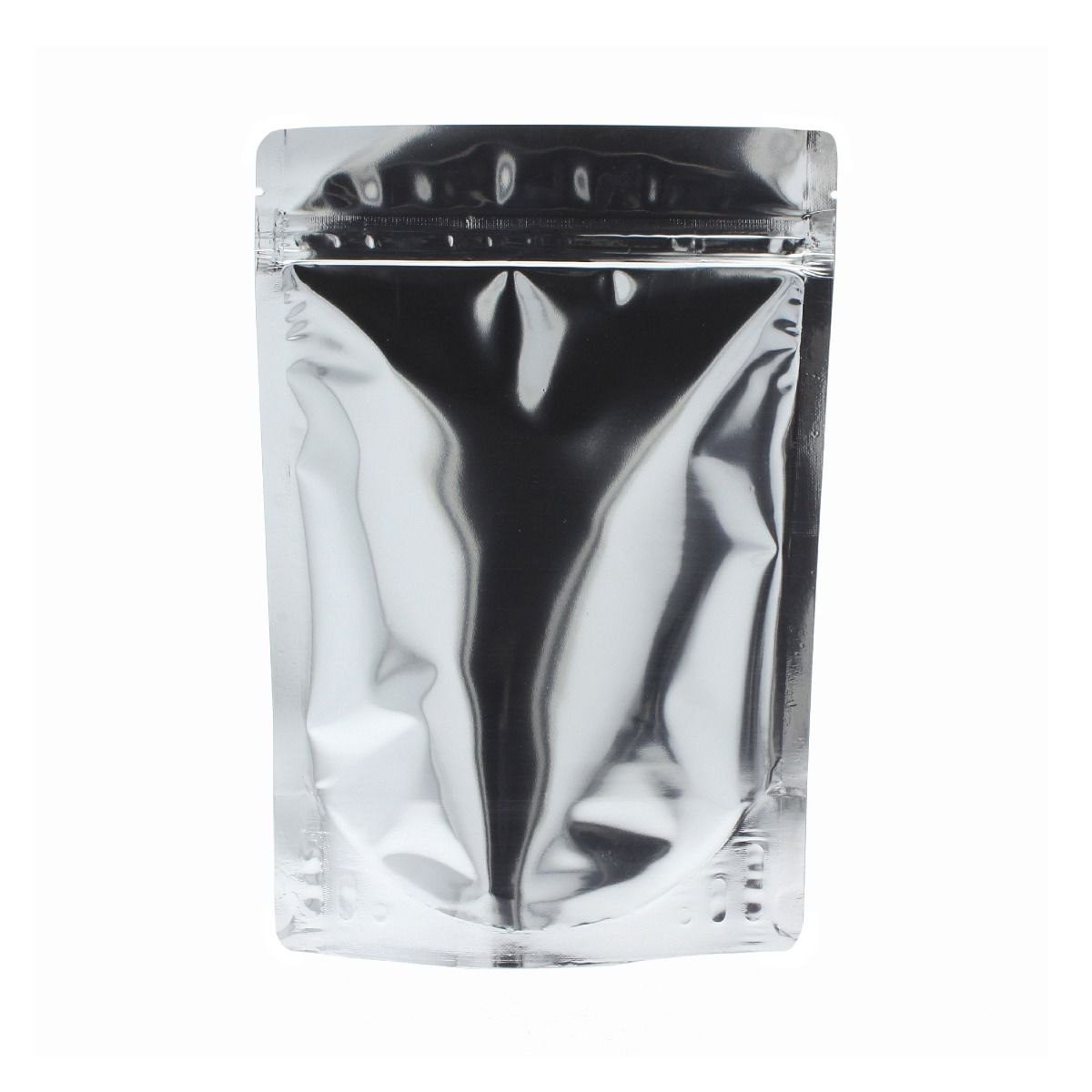 Bolsa stand-up - brillante plata