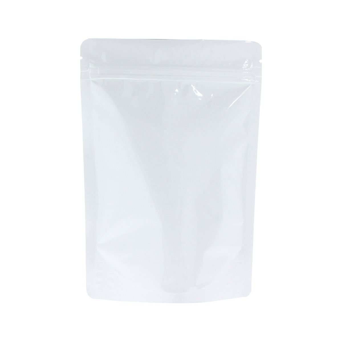 Bolsa stand-up - brillante blanco