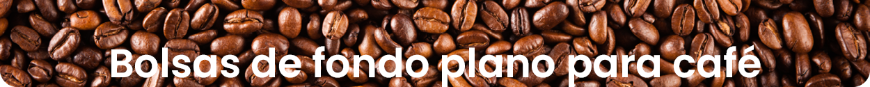 Bolsas de café de fondo plano